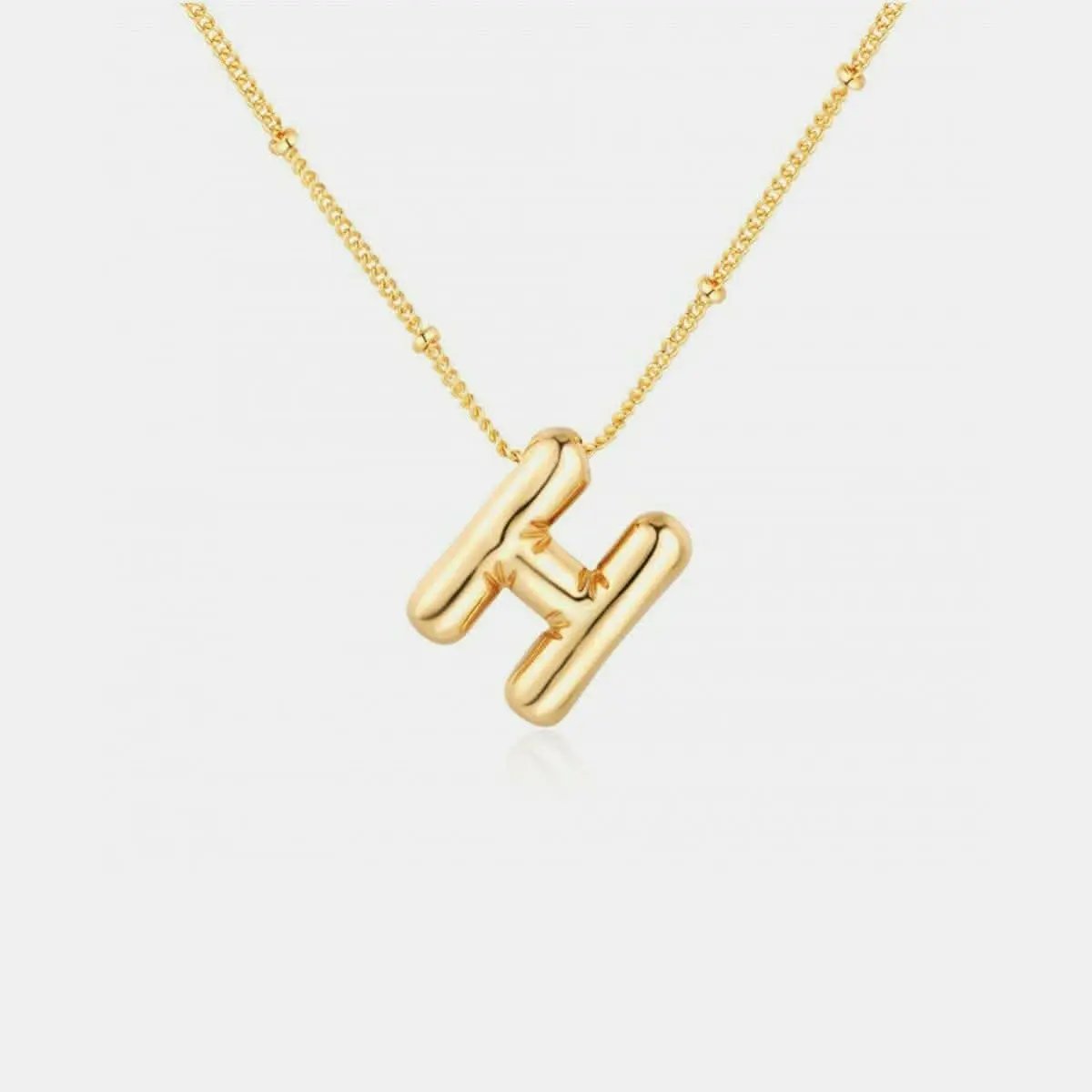 Personalized gold initial necklace - Love Salve